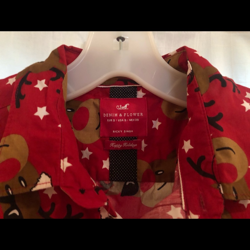 Christmas button down shirt